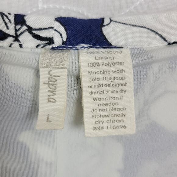 Japna Babydoll Dress Womens Large Blue Floral Lace V-neck Spaghetti Strap Lined - Picture 10 of 10